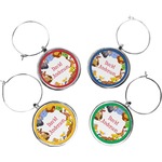 Animals Wine Charms (Set of 4) (Personalized)