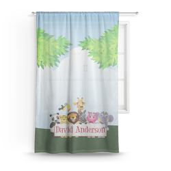 Animals Sheer Curtain - 50"x84" (Personalized)