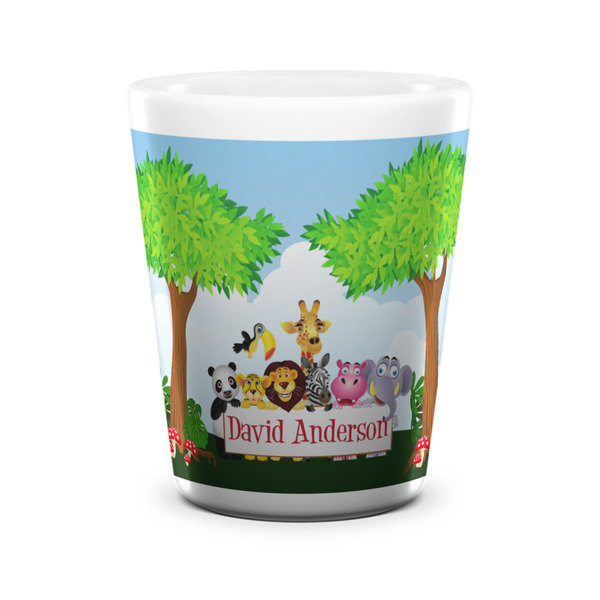 Custom Animals Ceramic Shot Glass - 1.5 oz - White - Single (Personalized)