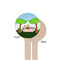 Animals Wooden 6" Stir Stick - Round - Single Sided - Front & Back