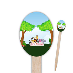 Animals Oval Wooden Food Picks (Personalized)