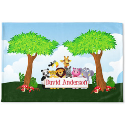 Animals Woven Mat w/ Name or Text