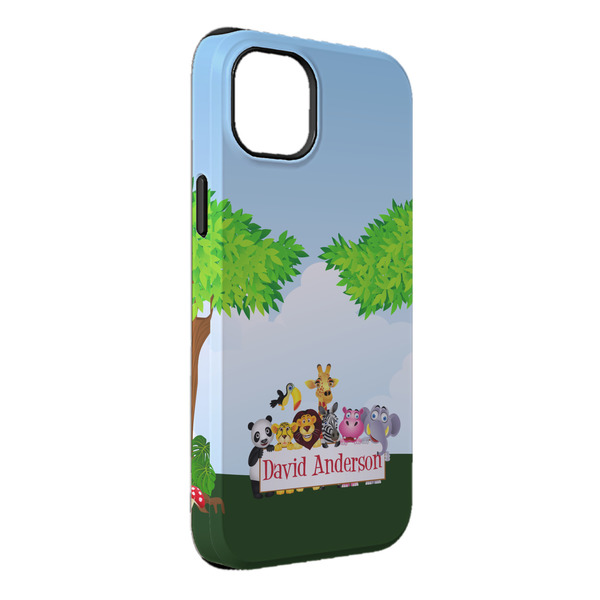 Custom Animals iPhone Case - Rubber Lined - iPhone 14 Plus (Personalized)