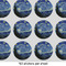 The Starry Night (Van Gogh 1889) 1" Multipurpose Round Labels - Sheet