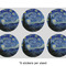 The Starry Night (Van Gogh 1889) 3" Multipurpose Round Labels - Sheet