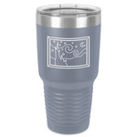 The Starry Night (Van Gogh 1889) 30 oz Stainless Steel Tumbler - Grey - Single-Sided