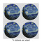 The Starry Night (Van Gogh 1889) 4" Multipurpose Round Labels - Sheet