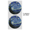 The Starry Night (Van Gogh 1889) 5" Multipurpose Round Label - Sheet