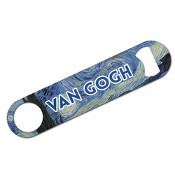 The Starry Night (Van Gogh 1889) Bar Bottle Opener - White