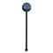 The Starry Night (Van Gogh 1889) Black Plastic 5.5" Stir Stick - Round - Single Stick