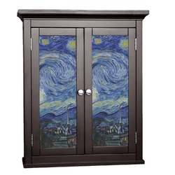 The Starry Night (Van Gogh 1889) Cabinet Decal - Small