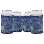 The Starry Night (Van Gogh 1889) Can Cooler (12 oz) - Set of 4