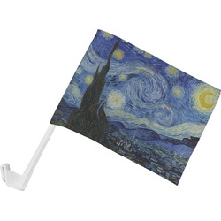 The Starry Night (Van Gogh 1889) Car Flag - Small