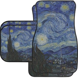 The Starry Night (Van Gogh 1889) Car Floor Mats Set - 2 Front & 2 Back
