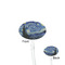 The Starry Night (Van Gogh 1889) Clear Plastic 7" Stir Stick - Oval - Front & Back