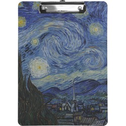 The Starry Night (Van Gogh 1889) Clipboard (Letter Size)