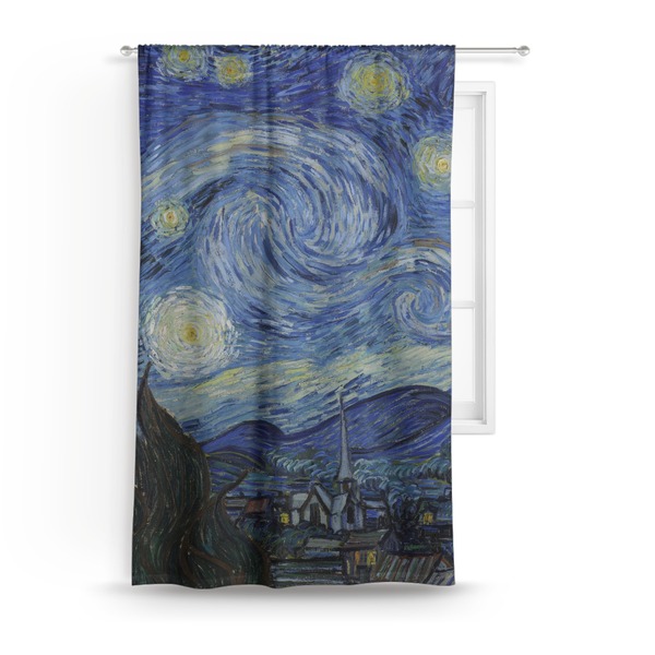 Custom The Starry Night (Van Gogh 1889) Curtain