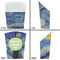 The Starry Night (Van Gogh 1889) French Fry Favor Box - Front & Back View