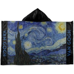 The Starry Night (Van Gogh 1889) Kids Hooded Towel