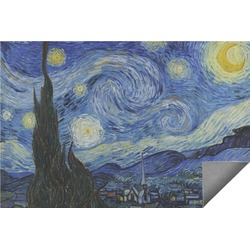 The Starry Night (Van Gogh 1889) Indoor / Outdoor Rug - 3'x5'