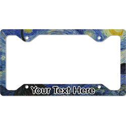 The Starry Night (Van Gogh 1889) License Plate Frame - Style C