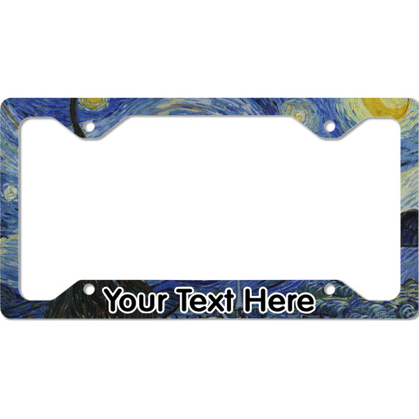 Custom The Starry Night (Van Gogh 1889) License Plate Frame - Style C