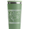 The Starry Night (Van Gogh 1889) Light Green RTIC Everyday Tumbler - 28 oz. - Close Up