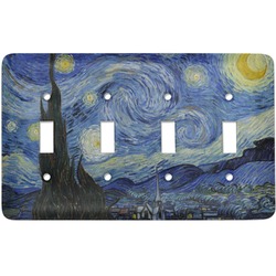 The Starry Night (Van Gogh 1889) Light Switch Cover (4 Toggle Plate)