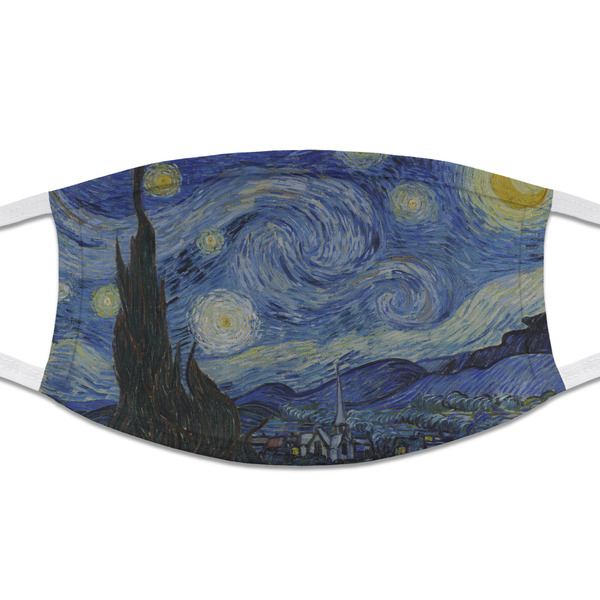 Custom The Starry Night (Van Gogh 1889) Cloth Face Mask (T-Shirt Fabric)