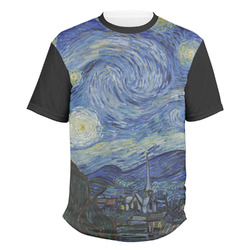 The Starry Night (Van Gogh 1889) Men's Crew T-Shirt - Small