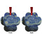 The Starry Night (Van Gogh 1889) Metal Paw Ornament - Front and Back