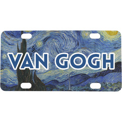 The Starry Night (Van Gogh 1889) Mini / Bicycle License Plate (4 Holes)