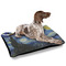 The Starry Night (Van Gogh 1889) Outdoor Dog Beds - Large - IN CONTEXT