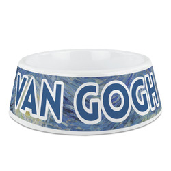 The Starry Night (Van Gogh 1889) Plastic Dog Bowl