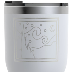 The Starry Night (Van Gogh 1889) RTIC Tumbler - White - Engraved Front & Back