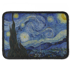 The Starry Night (Van Gogh 1889) Iron On Rectangle Patch