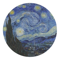 The Starry Night (Van Gogh 1889) Round Decal - Medium