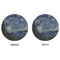 The Starry Night (Van Gogh 1889) Round Linen Placemats - APPROVAL (double sided)