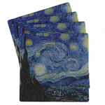 The Starry Night (Van Gogh 1889) Absorbent Stone Coasters - Set of 4