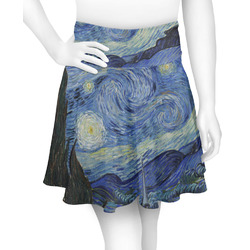 The Starry Night (Van Gogh 1889) Skater Skirt