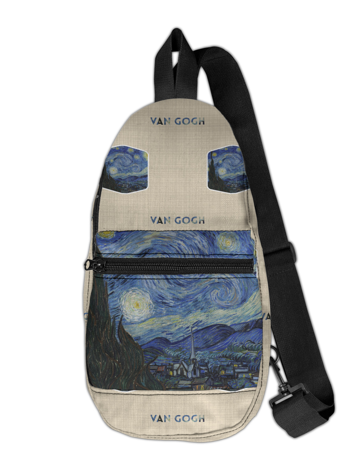 Custom The Starry Night (Van Gogh 1889) Preschool Backpack