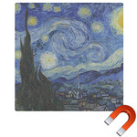 The Starry Night (Van Gogh 1889) Square Car Magnet - 6"