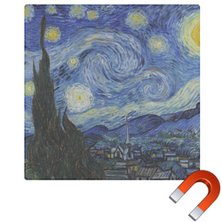 The Starry Night (Van Gogh 1889) Square Car Magnet - 10"