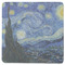 The Starry Night (Van Gogh 1889) Square Coaster Rubber Back - Single