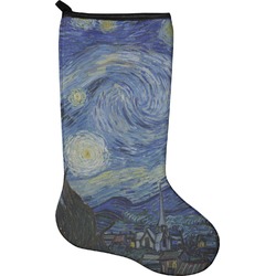 The Starry Night (Van Gogh 1889) Holiday Stocking - Single-Sided - Neoprene