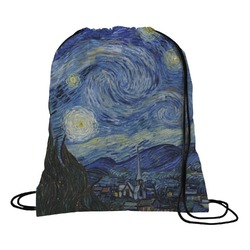 The Starry Night (Van Gogh 1889) Drawstring Backpack - Large