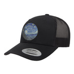 The Starry Night (Van Gogh 1889) Trucker Hat - Black