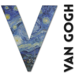 The Starry Night (Van Gogh 1889) Name & Initial Decal - Up to 12"x12"