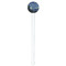 The Starry Night (Van Gogh 1889) White Plastic 7" Stir Stick - Round - Single Stick