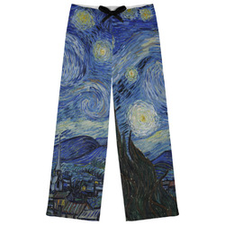 The Starry Night (Van Gogh 1889) Womens Pajama Pants - L